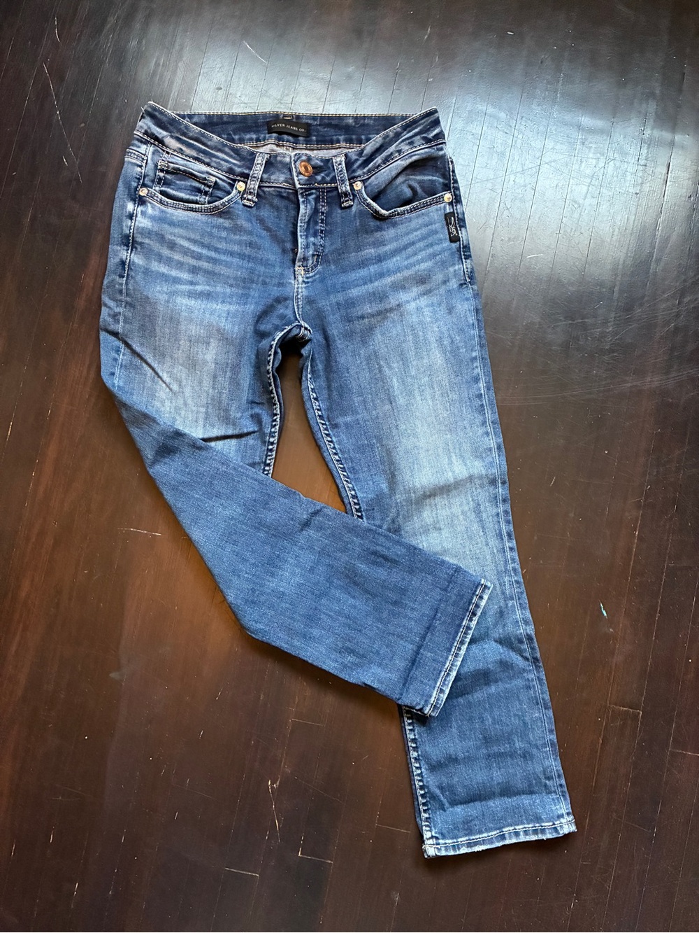 Silver Jeans Suki denim capris,  size 28